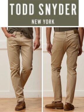 Todd Snyder Straight Fit Five Pocket Chino Pants